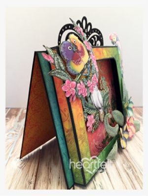 Heartfelt Creations Tropical Plumeria Cling Stamp Set - Parrot #1629764