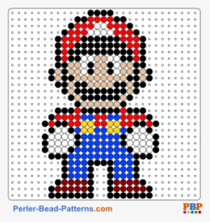 Perler Bead Pattern Super Mario - Mario Perler Beads Pattern #1630091