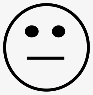 Straight Razor Cliparts - Black And White Neutral Smiley Face #1630092