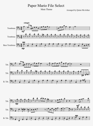 Paper Mario File Select Sheet Music Composed By Arranged - We No Speak Americano Notes #1630131 Paper Mario File Select Sheet Music Composed By Arranged - We No Speak Americano Notes #1630131