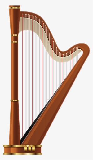Harp Transparent Png Clip Art - Harp Clipart Transparent #1630982