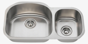 Polaris Sinks Pl105-16 Offset Double Bowl Stainless #1631560