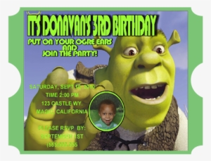 Shrek Birthday Party Keepsake Bottleinvitation & Cards #1631644