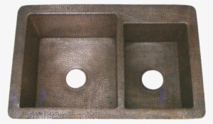 Copper Potter Hammered Undermount Kitchen Sink Double #1631645