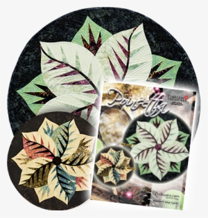 Nl-poinsettia - Poinsettia Table Topper Quilt Pattern By Quiltworx #1632185