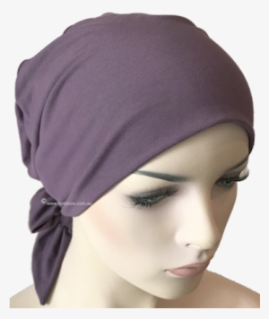 Comfortable, Stretch Bamboo Headscarf With Short Ties - Headpiece #1632325