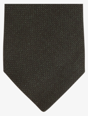 Dark Green Structured Wool Tie - Wool #1632546