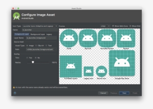 Make Sure That Launcher Icons Is Selected As Icon Type - Adaptive Icon Android Unity #1632818