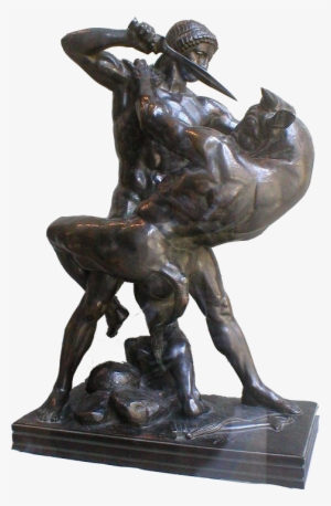 Antoine Louis Barye Was An Accomplished Artist And - Theseus Slaying The Minotaur By Barye #1632969