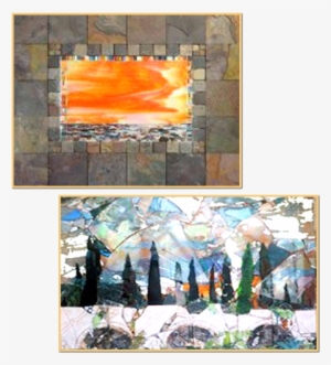 Seawindow And Italian Landscape - Painting #1633713