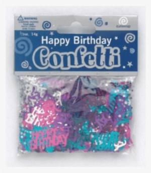 Happy Birthday Confetti 14g Bag - 50th Birthday Assorted Metallic Confetti #1634305