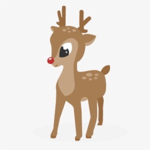 Reindeer Svg Cutting Files For Scrapbooking Cute Cut - Transparent Reindeer #1634327