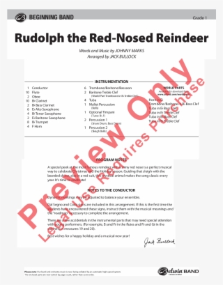 Rudolph The Red Nosed Reindeer Thumbnail - Fire's Edge Sheet Music #1634612