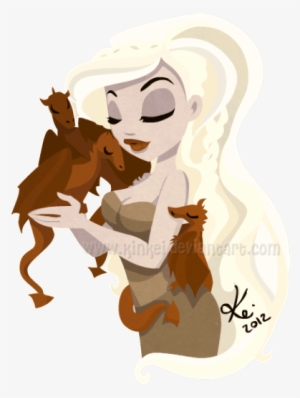 Daenerys Art - Cartoon Game Of Thrones Dragon #1635467