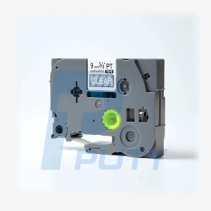 Compatible White On Clear Tze 125 Tz 125 9mm Laminated #1635535