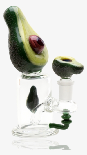 Empire Glassworks Avocado Mini Rig Water Pipe - Empire Glassworks Avocado #1636468