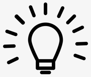 Light Bulb Outline Sign Inside A Circle Comments - Light Bulb Png Outline #1637129