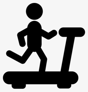 Person Running On A Treadmill Silhouette From Side - Persona Corriendo En Una Caminadora #1637640