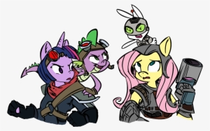 Angel Bunny, Anthro, Artist Needed, Colored, Crossover, - Playstation All Stars Battle Royale Ratchet #1638038