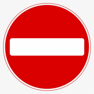 No Entry Sign - Road Sign No Entry #1638175