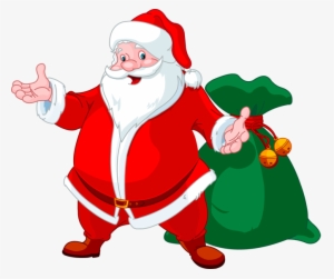 Happy Santa With Bag Of Toys - Santa Claus Rangoli Design #1638232