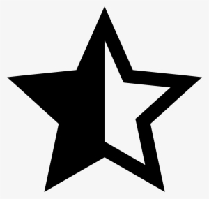 Star Half Empty Icon - Half Star Icon Png #1638291