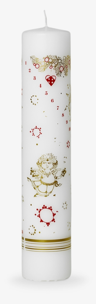 Christmas Tales Advent Candle White Ø5 - Kalenderlys #1639038