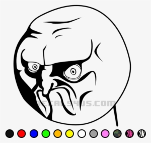No Meme - Troll Face Rage Png #1639137
