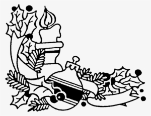 Zoom Christmas Candle Rubber Stamp - Drawing #1639312
