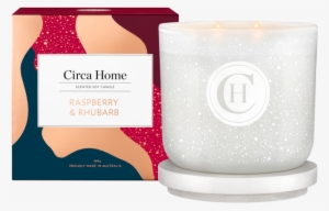 Circa Home 260g Raspberry And Rhubarb Christmas Candle - Circa Home Raspberry & Rhubarb 260g Classic Candle #1639337