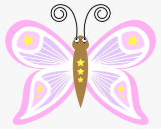 Pink And Purple Butterfly - Cartoon Butterfly #1639895