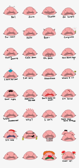 Bubba The Deep Sea Blob Fish #1640050