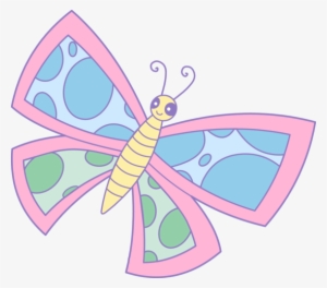 Insect Clipart Cute Pink Butterfly - Clip Art Of Butterfly #1640226