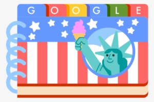 The Fourth Of July Is Tomorrow, But Google Has Uploaded - 4th Of July Google Doodle 2018 #1640393
