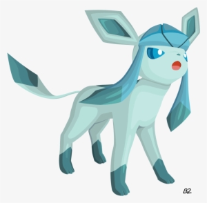 Clipart Black And White By Blastertwo On Deviantart - Glaceon Pokemon 3d Png #1640588