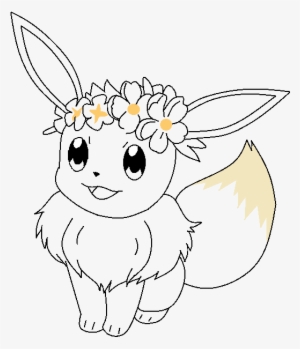 Flower Crown Eevee Base By Ghosthogphantazia On Deviantart - Cartoon #1640815