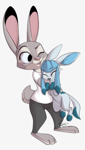 Judy And Glaceon - Гласеон Арт #1640933