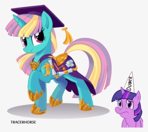 Tracerhorse, Dewdrop Dazzle, Dunce Hat, Female, Hat, - Cartoon #1641622