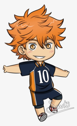 Picture Black And White Stock Hinata Shouyou By Sparksreactor - Hinata Shouyou Drawing Chibi #1641814