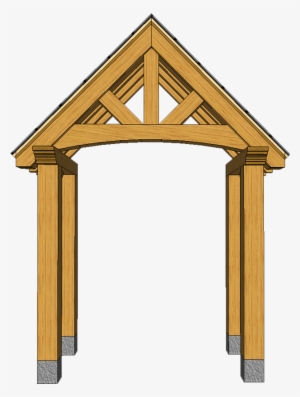 Porch B5 With Curved Truss #1641911
