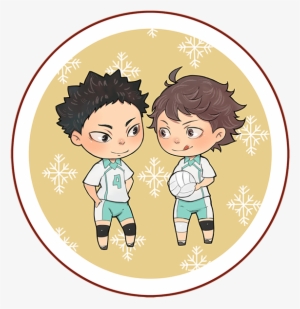#haikyuu #hajime #iwaizumi #toru #oikawa #iwaoi #chibi - Haikyuu Oikawa And Iwaizumi Png #1642401