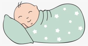 Sleeping Baby Vector - Cartoon #1642701