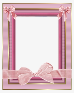 Pink Transparent Frame With Pink Bow - Transparent Photo Frames Pink #1642847 Pink Transparent Frame With Pink Bow - Transparent Photo Frames Pink #1642847