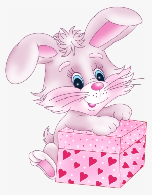 Cartoon Cute Rabbit Love Png #1643686
