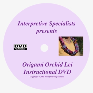 Origami Tissue Paper Orchid Hawaiian Lei Dvd Instruction - Orchid #1643801