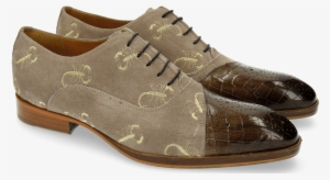 Oxford Shoes Ricky 9 Crock Suede Smoke Gold - Faveraye-mâchelles #1645393