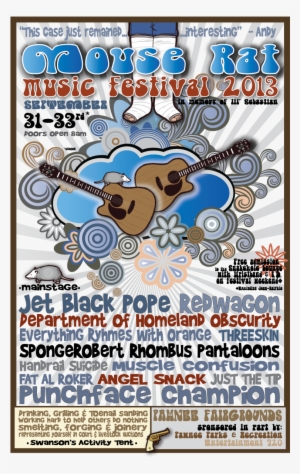Mouse Rat Music Festival Poster - Music Festival Poster Names #1646512