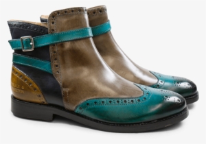 Ankle Boots Amelie 11 Turquoise Smog Navy Sun Strap #1647294