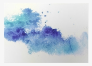 Gallery Direct Abstract Blue Watercolor Oversized Gallery #1647328
