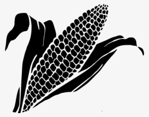Corn Clipart - Corn Vector Black And White #1647520